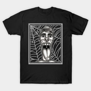 Spider Web Screaming Face T-Shirt